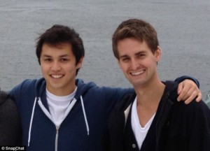 Bobby Murphy (left) and Evan Spiegel (right) are the founders of Snapchat, a downloadable app used for sending pictures. (Image from pandithnews,com)