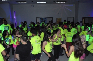 Students support local charity by dancing the night away at CSUB's Dance Marathon on April 19. (Pablo Hernandez/The Runner) 