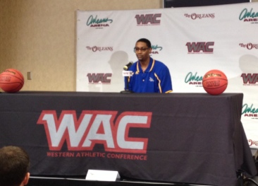 Women's head coach fields questions at the WAC Basketball Preview.